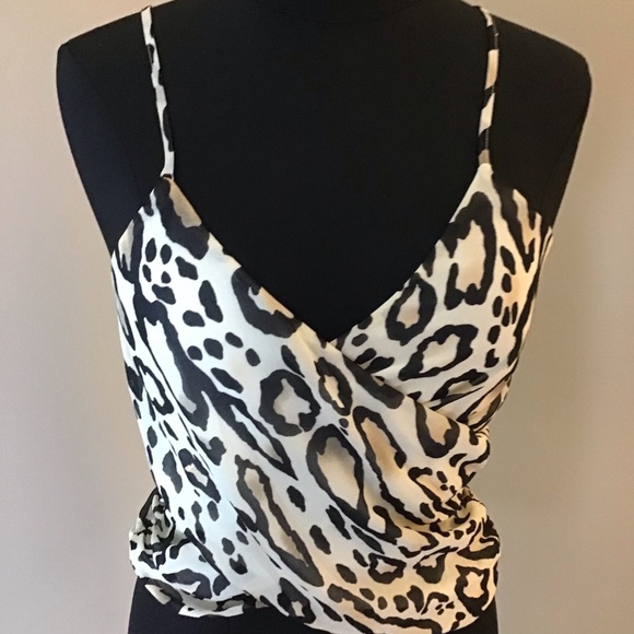 Leopard Wrap Tank - Picture 2 of 5